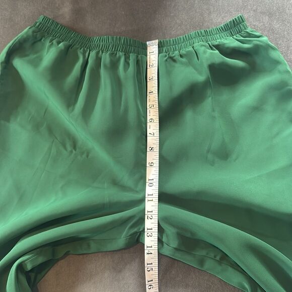 Women’s Green Lace & Chiffon 3 Piece Formal Pant Suit Mother of the Bride 16 NEW - Picture 13 of 15